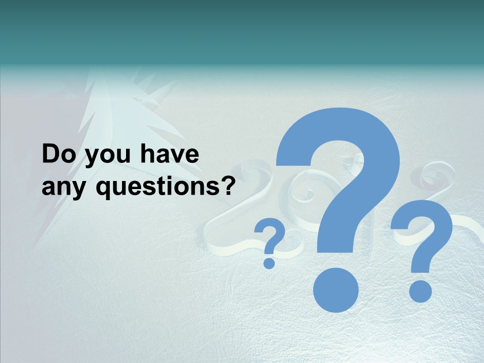 Light Xmas Tree PowerPoint Template