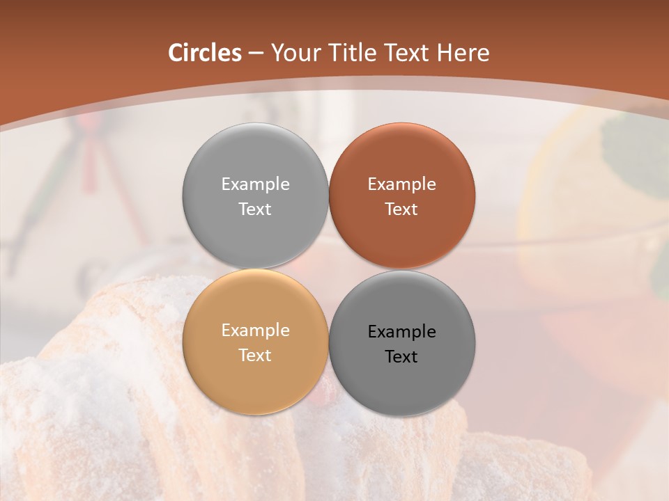 Hot Orange Table PowerPoint Template