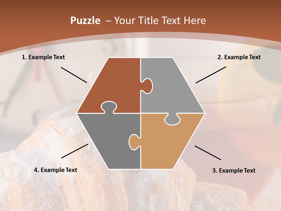 Hot Orange Table PowerPoint Template