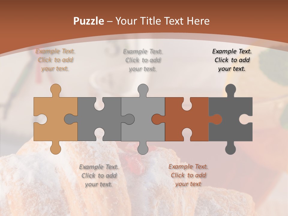 Hot Orange Table PowerPoint Template