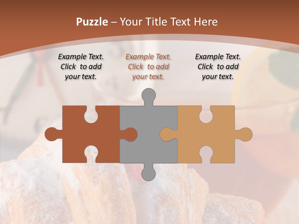 Hot Orange Table PowerPoint Template