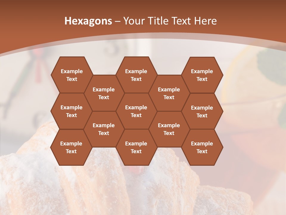 Hot Orange Table PowerPoint Template