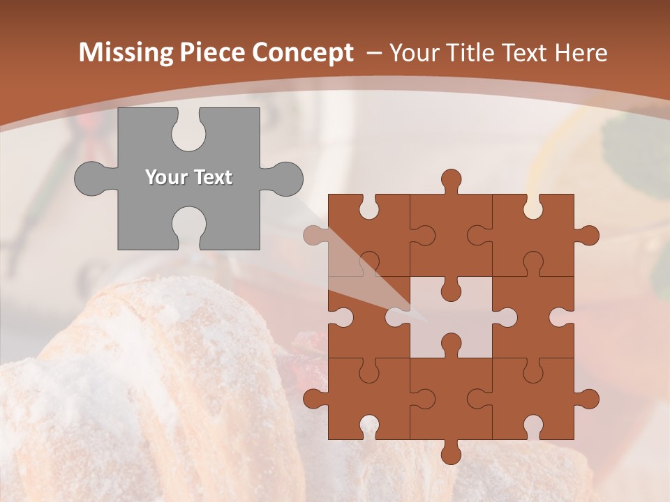 Hot Orange Table PowerPoint Template