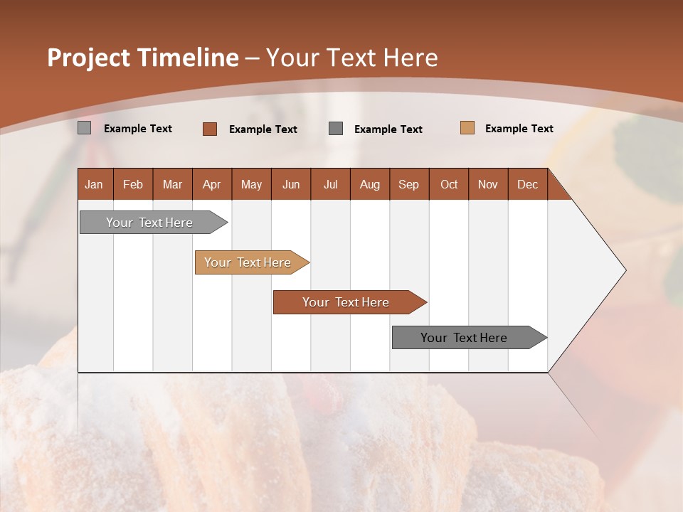 Hot Orange Table PowerPoint Template