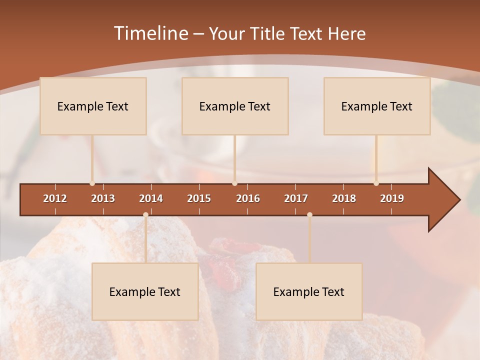 Hot Orange Table PowerPoint Template