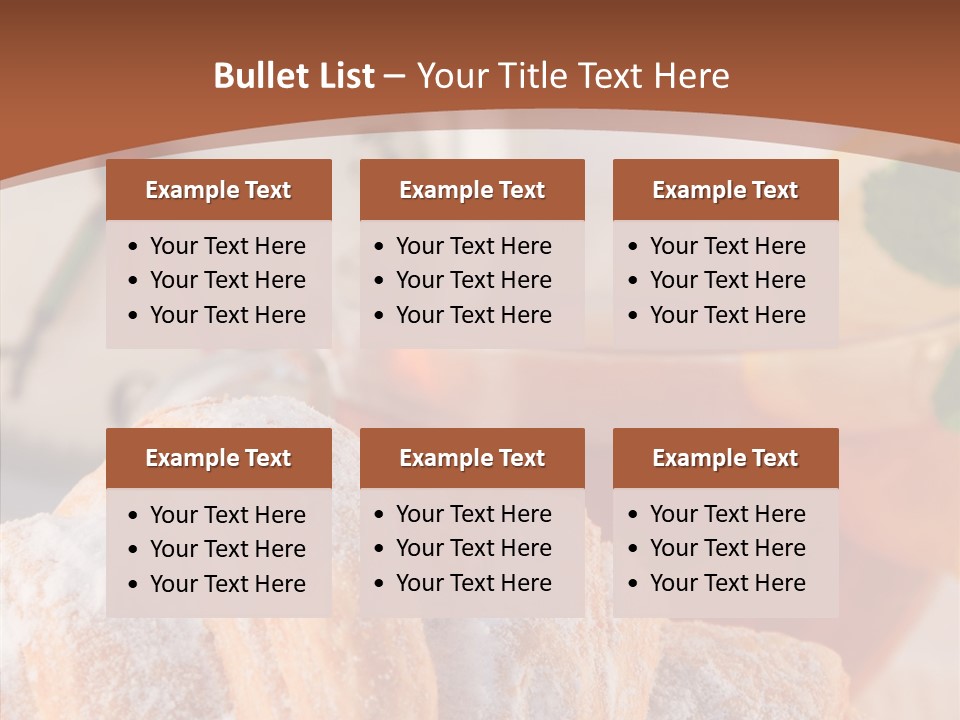 Hot Orange Table PowerPoint Template