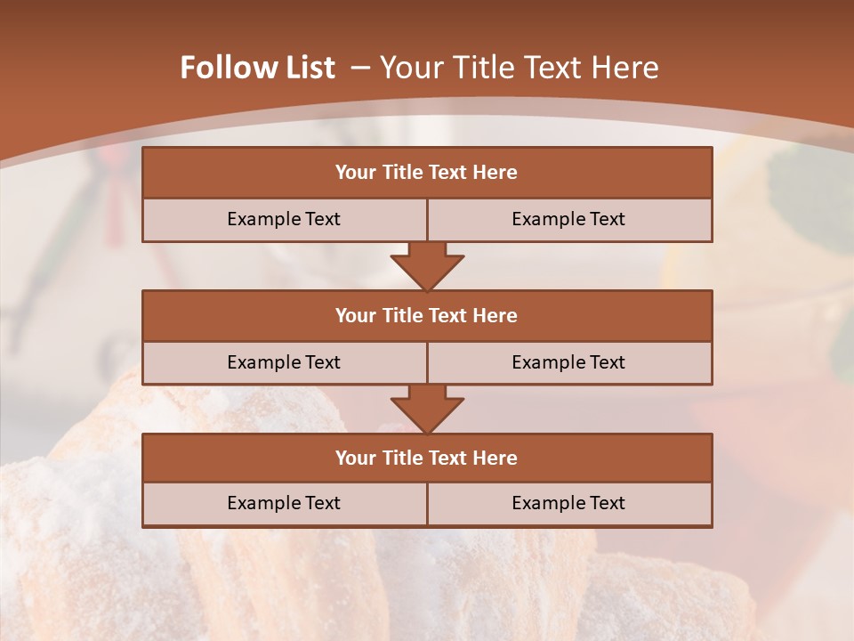 Hot Orange Table PowerPoint Template