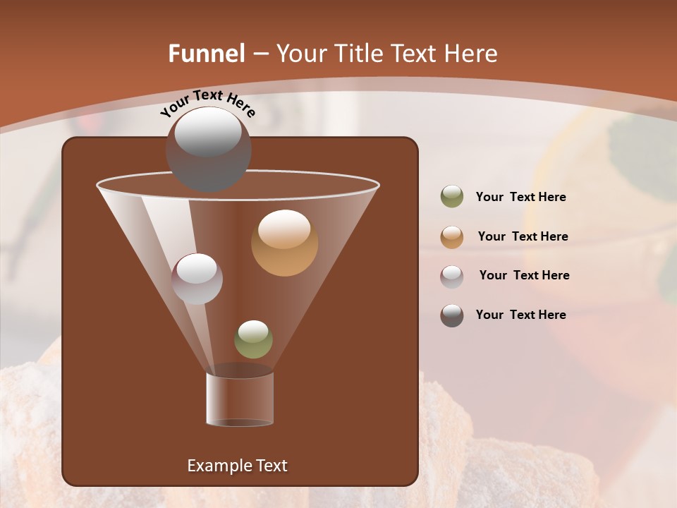 Hot Orange Table PowerPoint Template