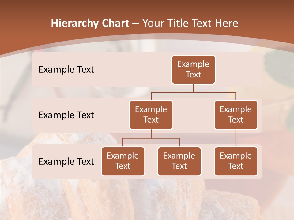 Hot Orange Table PowerPoint Template