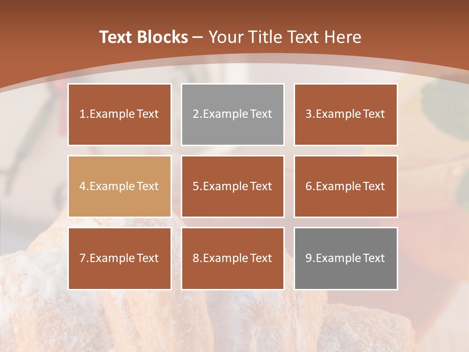 Hot Orange Table PowerPoint Template