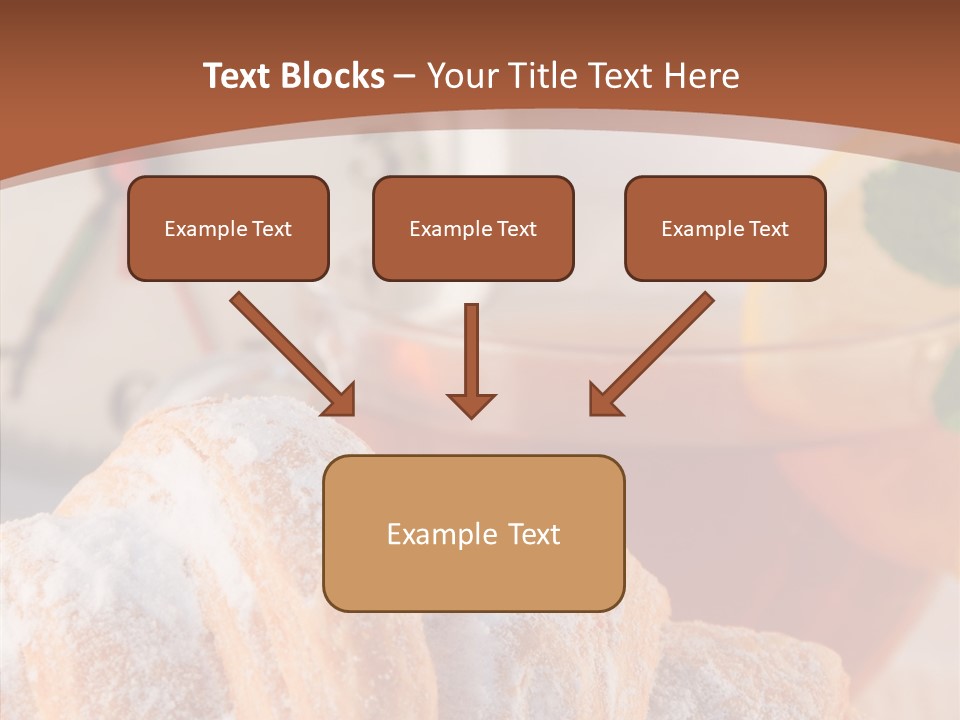 Hot Orange Table PowerPoint Template