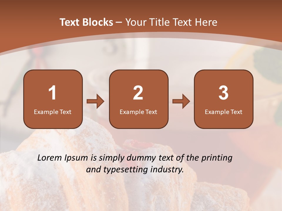 Hot Orange Table PowerPoint Template