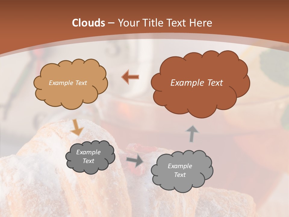 Hot Orange Table PowerPoint Template