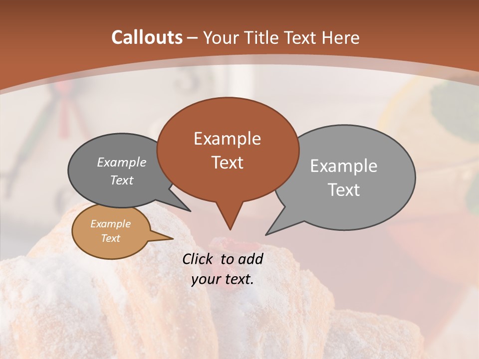 Hot Orange Table PowerPoint Template