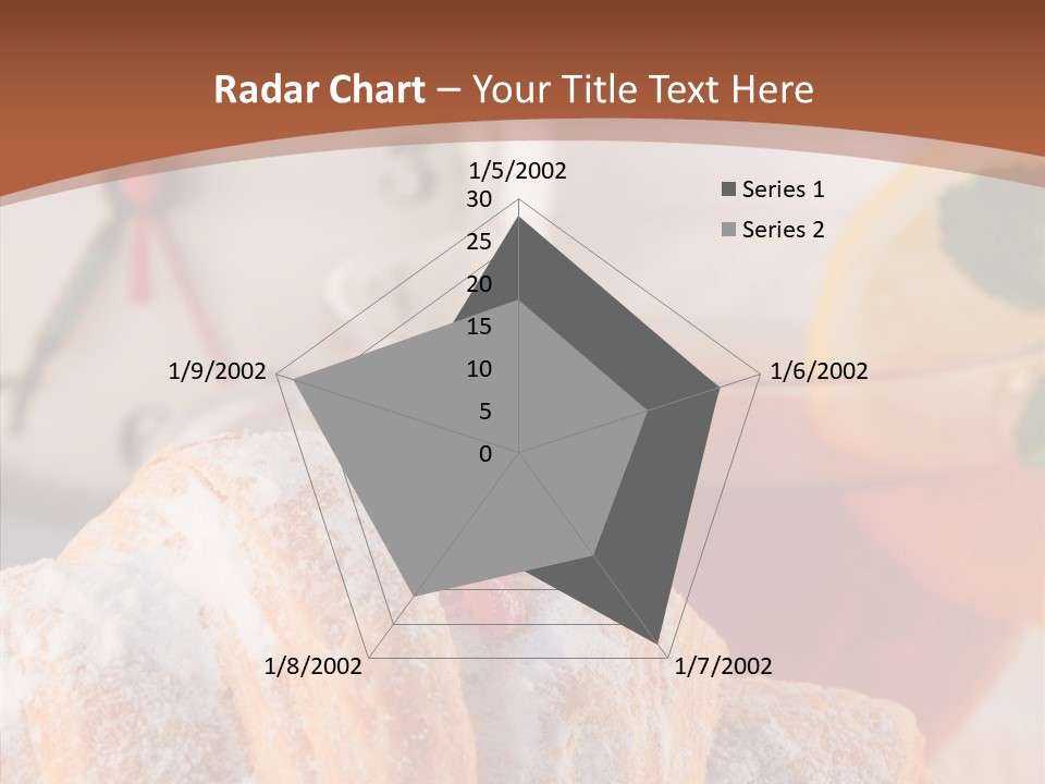 Hot Orange Table PowerPoint Template