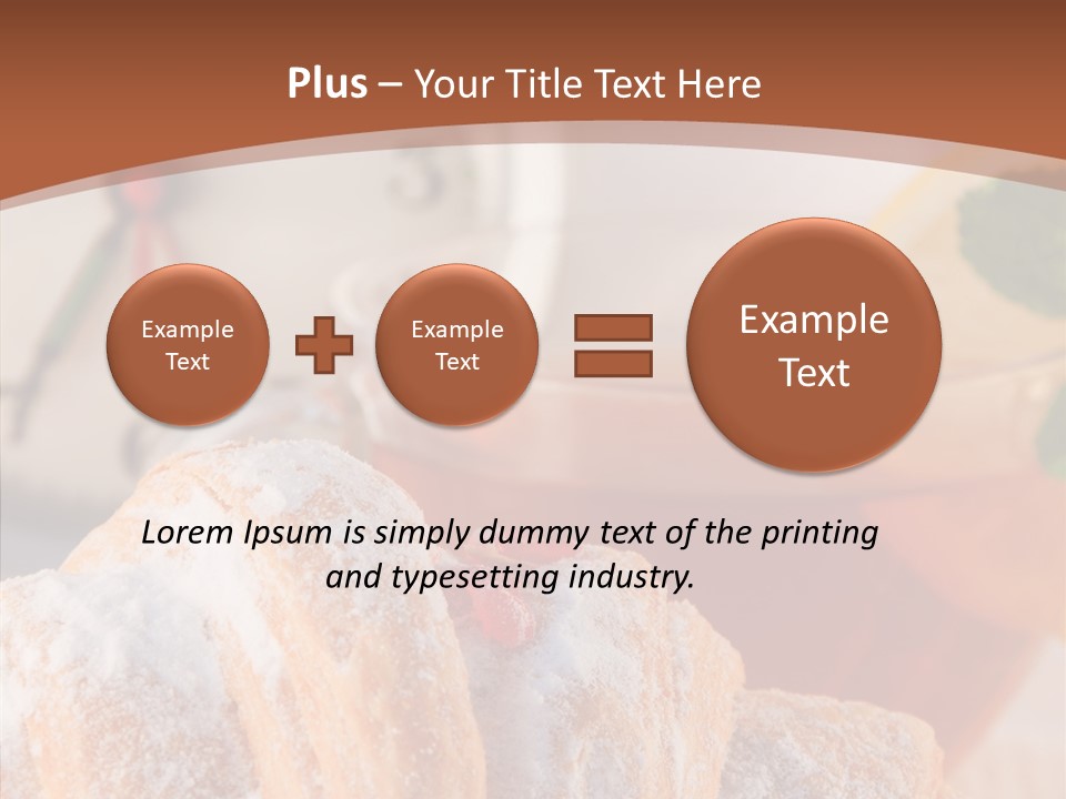 Hot Orange Table PowerPoint Template