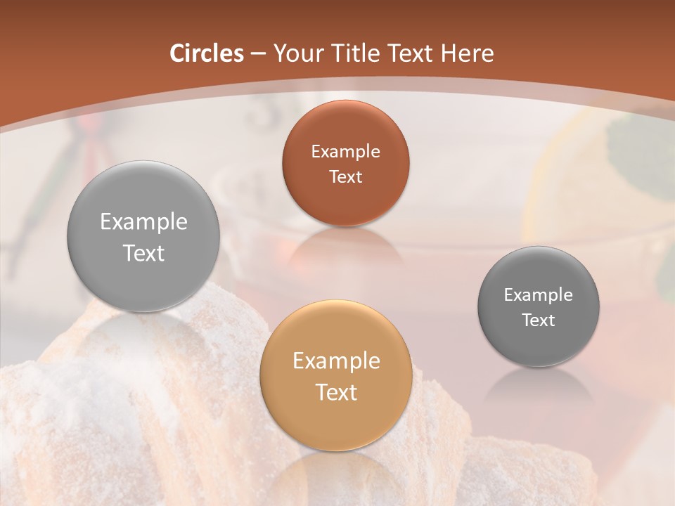 Hot Orange Table PowerPoint Template