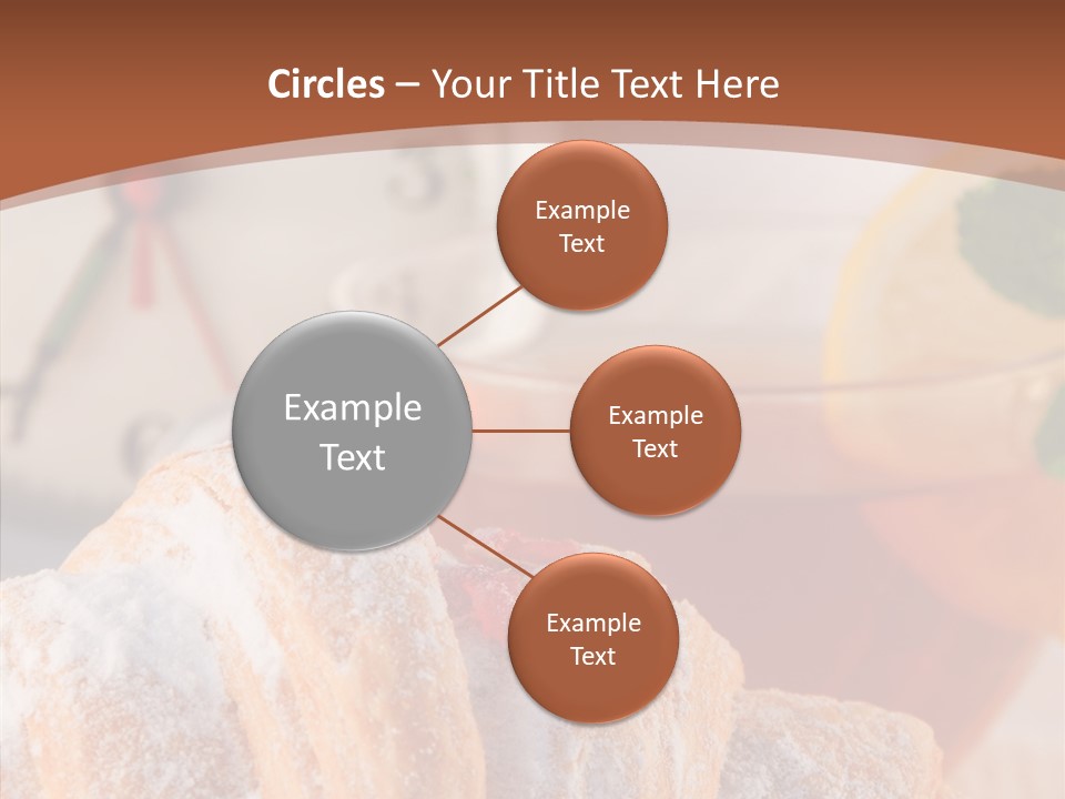 Hot Orange Table PowerPoint Template