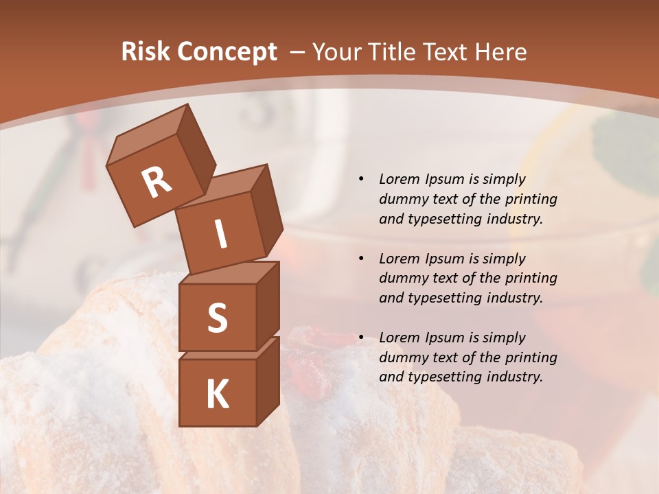 Hot Orange Table PowerPoint Template