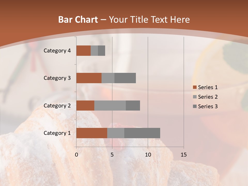 Hot Orange Table PowerPoint Template