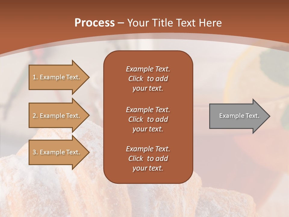 Hot Orange Table PowerPoint Template