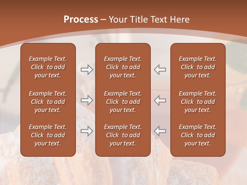 Hot Orange Table PowerPoint Template