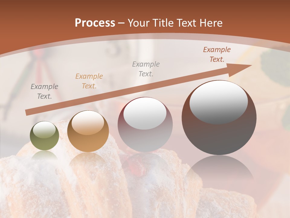 Hot Orange Table PowerPoint Template