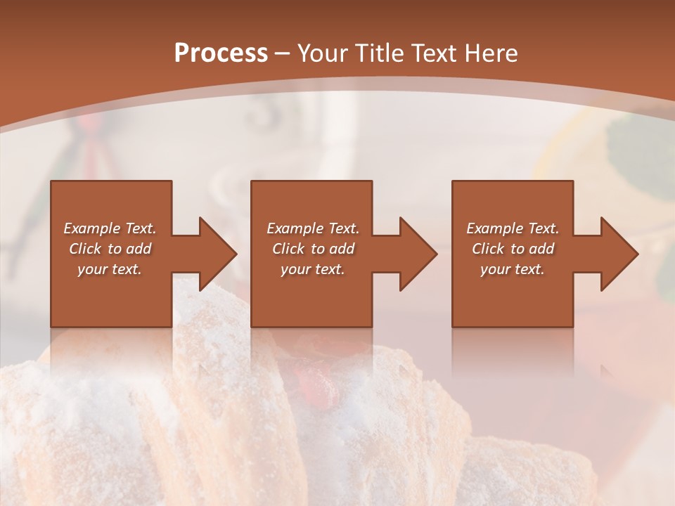 Hot Orange Table PowerPoint Template