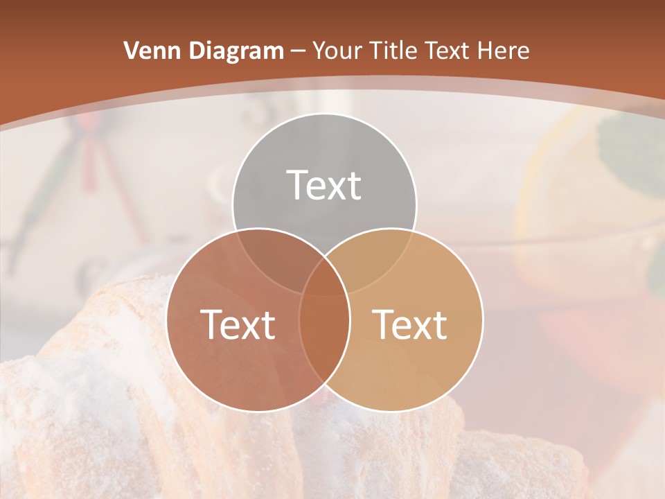 Hot Orange Table PowerPoint Template