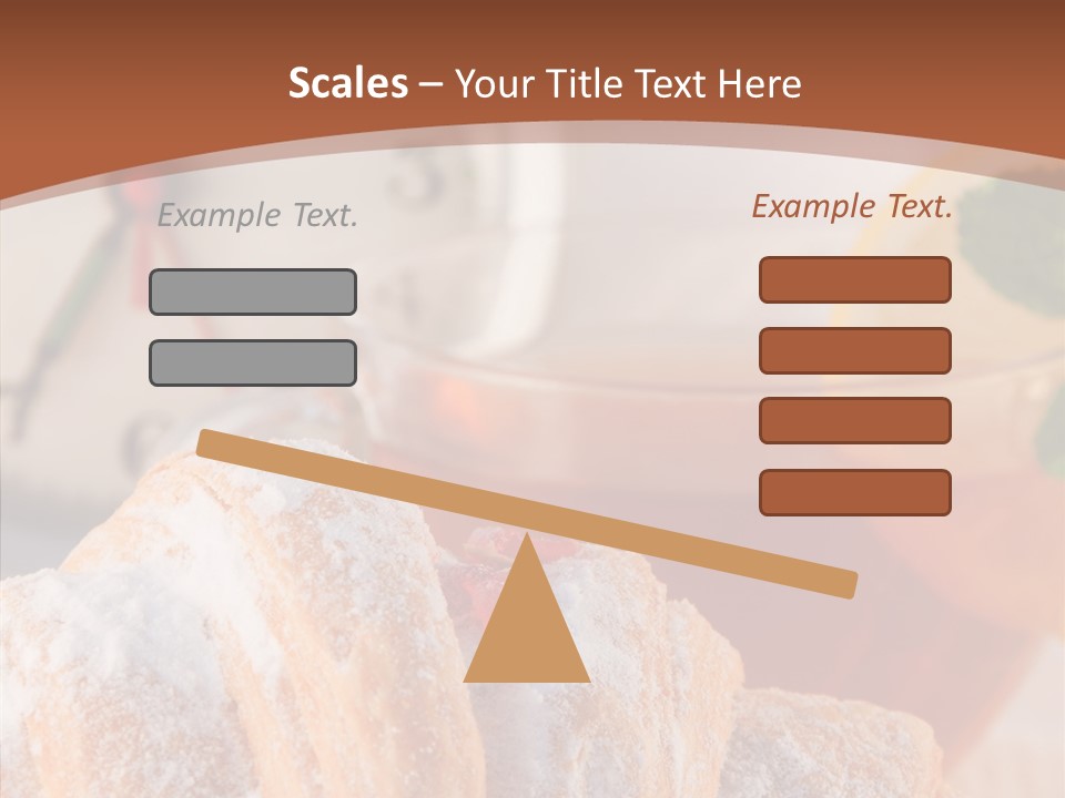 Hot Orange Table PowerPoint Template