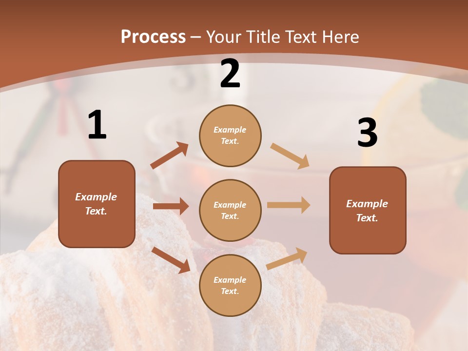 Hot Orange Table PowerPoint Template