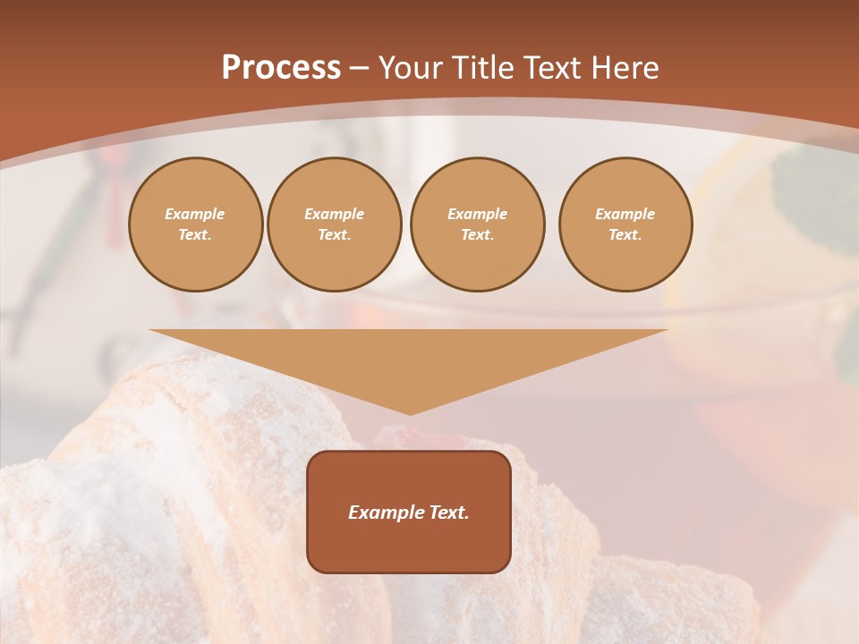 Hot Orange Table PowerPoint Template
