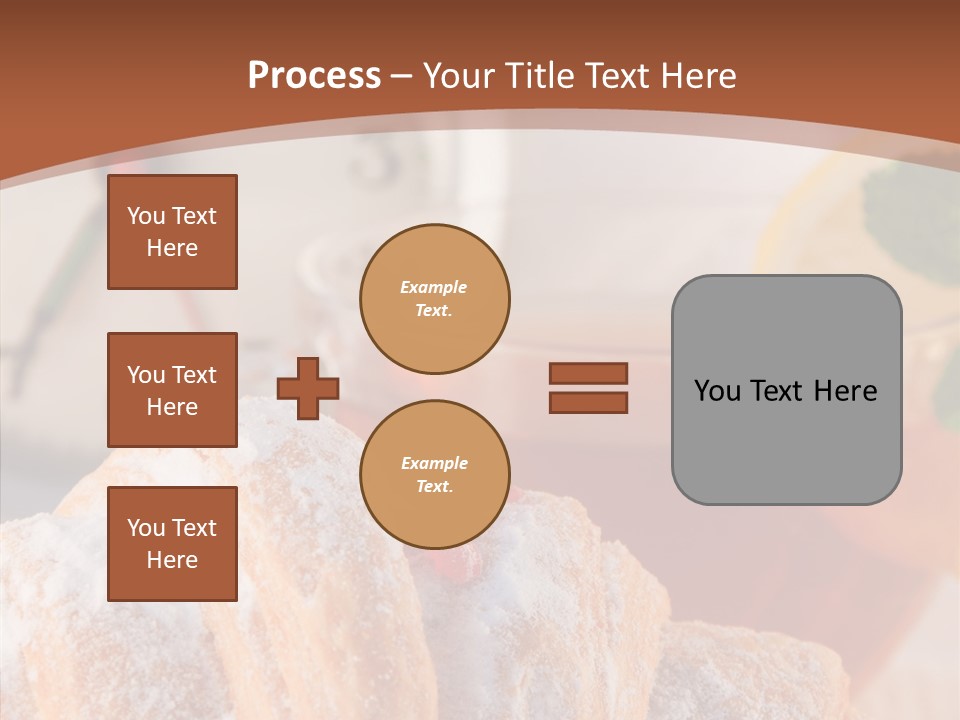 Hot Orange Table PowerPoint Template