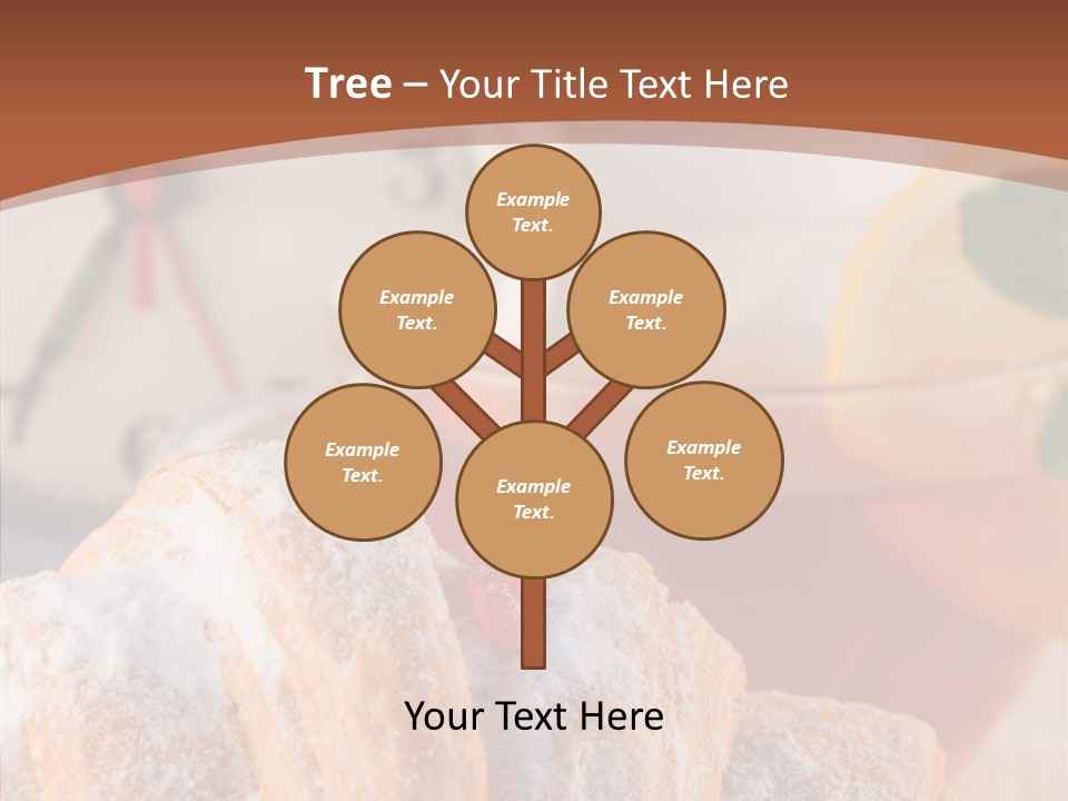 Hot Orange Table PowerPoint Template