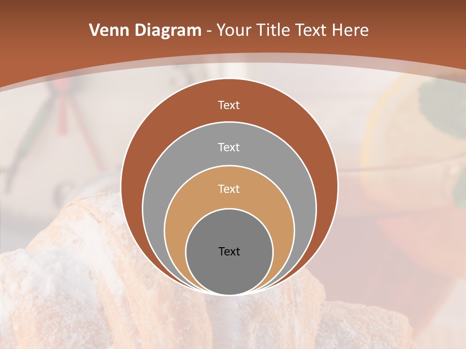 Hot Orange Table PowerPoint Template