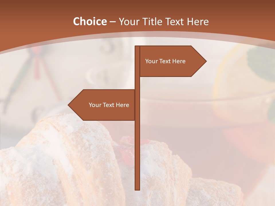 Hot Orange Table PowerPoint Template