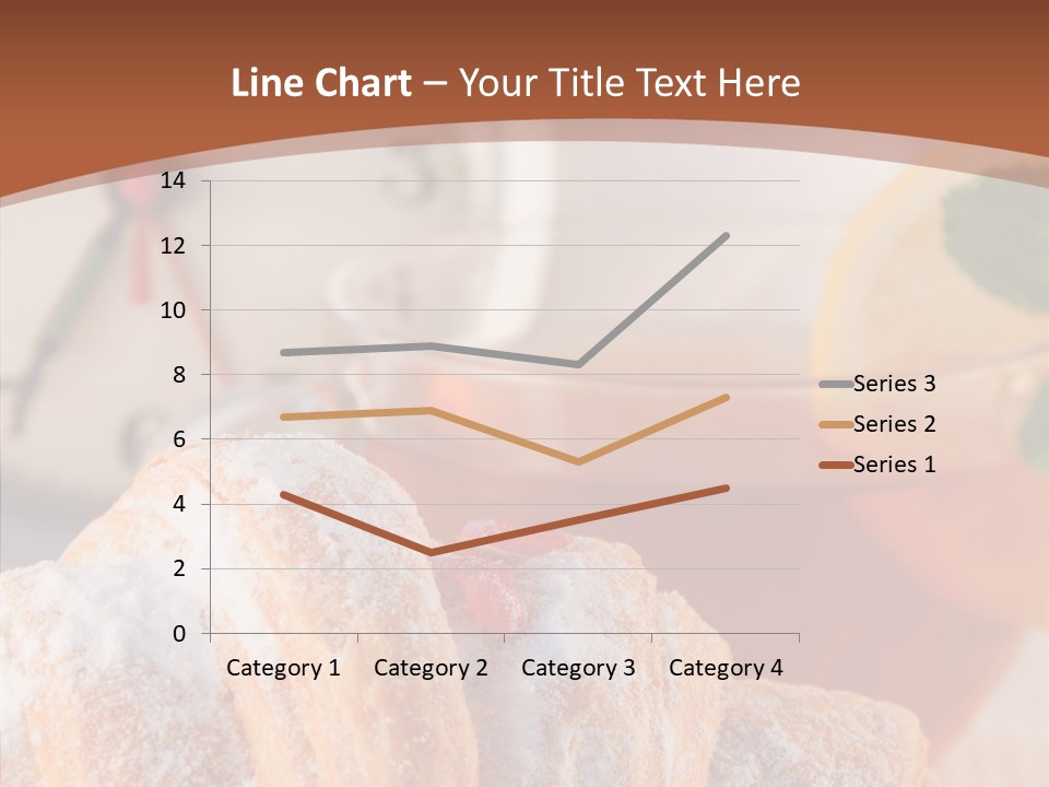 Hot Orange Table PowerPoint Template