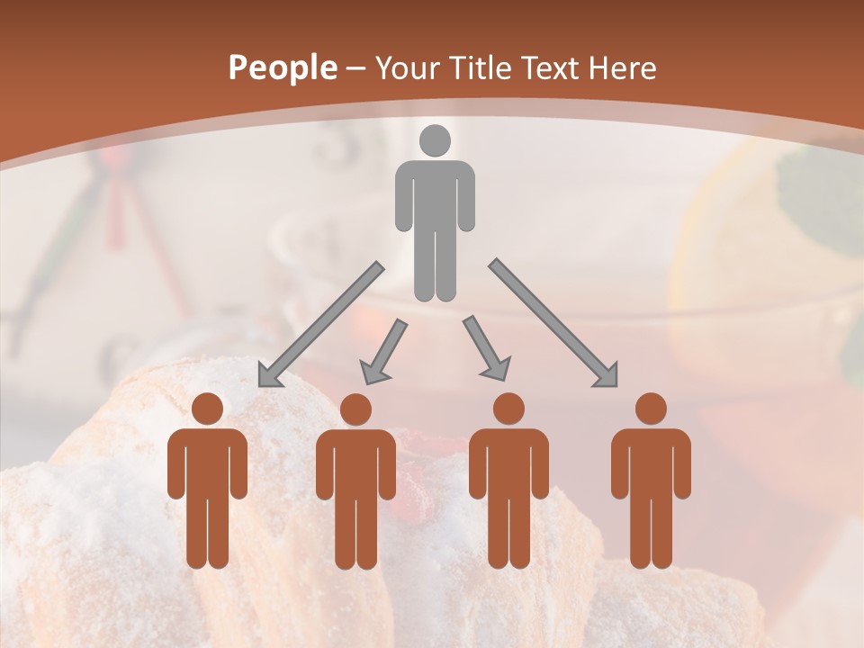 Hot Orange Table PowerPoint Template