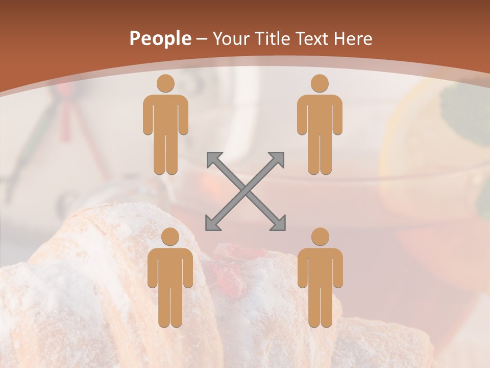 Hot Orange Table PowerPoint Template
