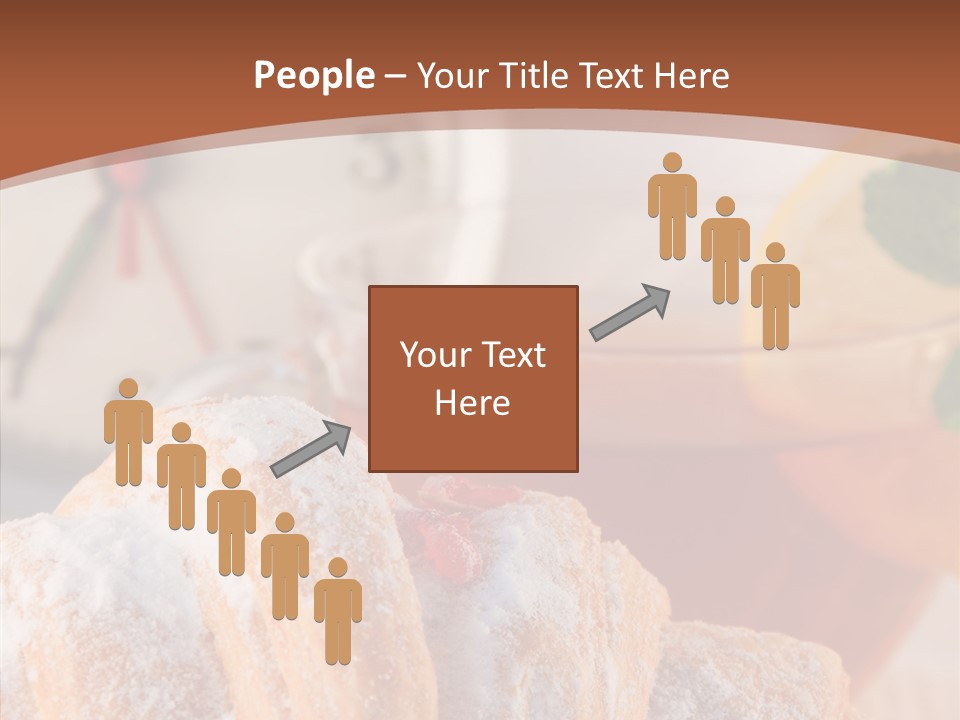 Hot Orange Table PowerPoint Template