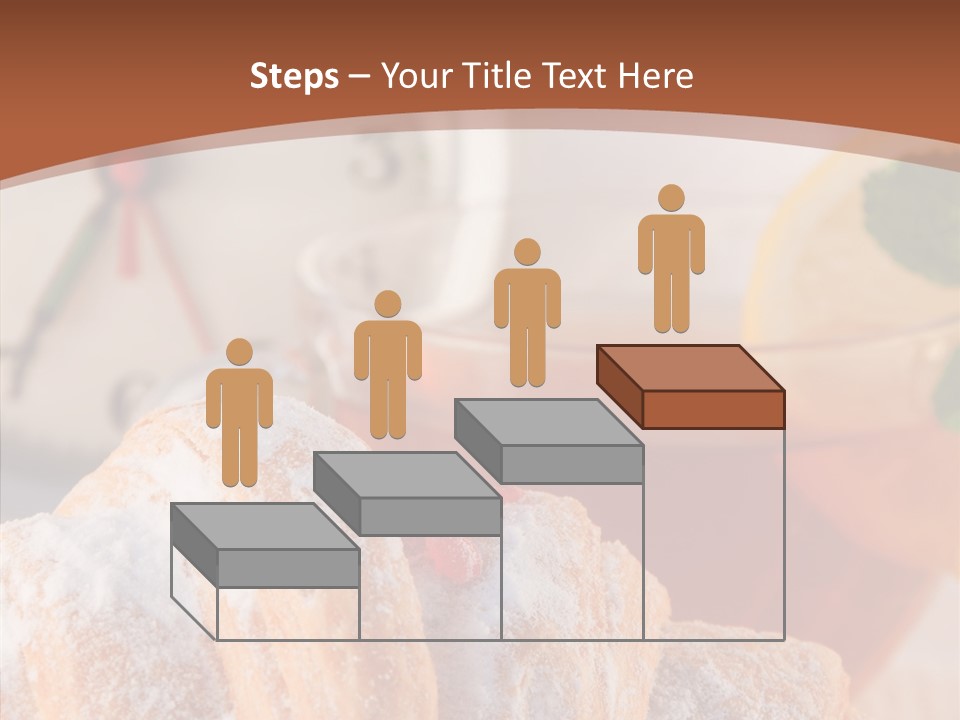 Hot Orange Table PowerPoint Template