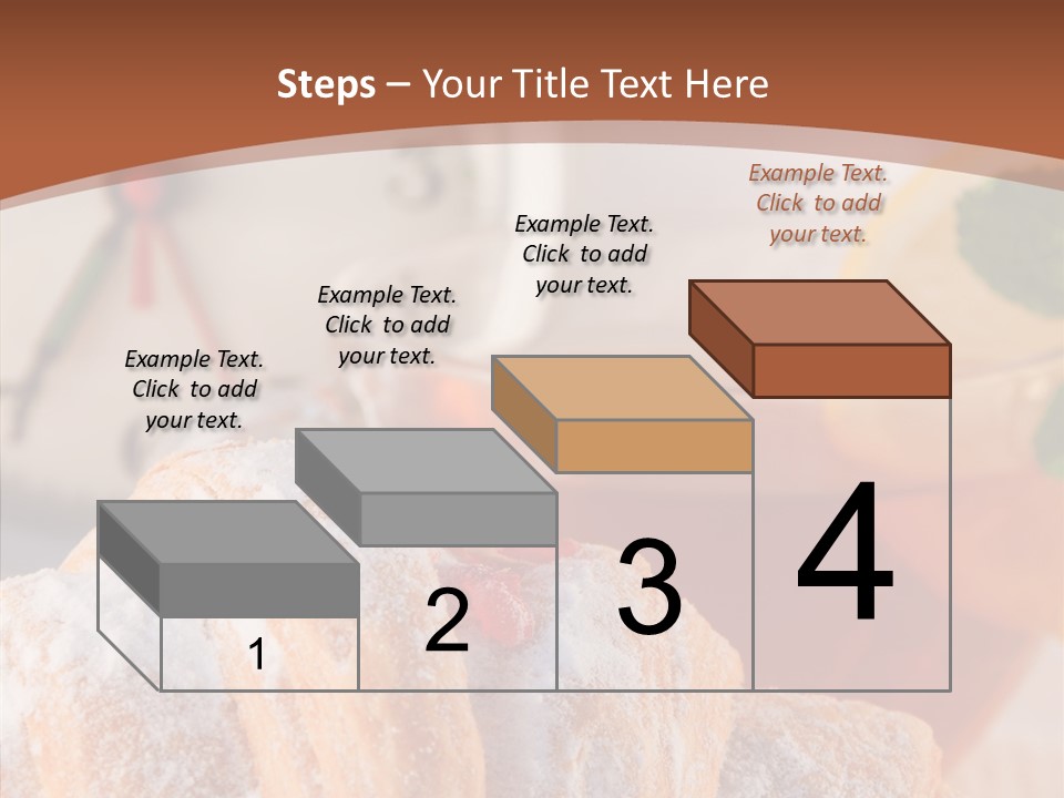 Hot Orange Table PowerPoint Template