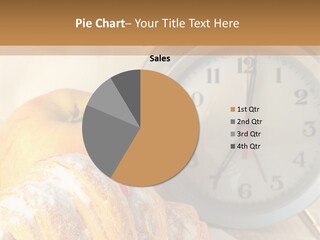 Nutrition Coffee Clock PowerPoint Template