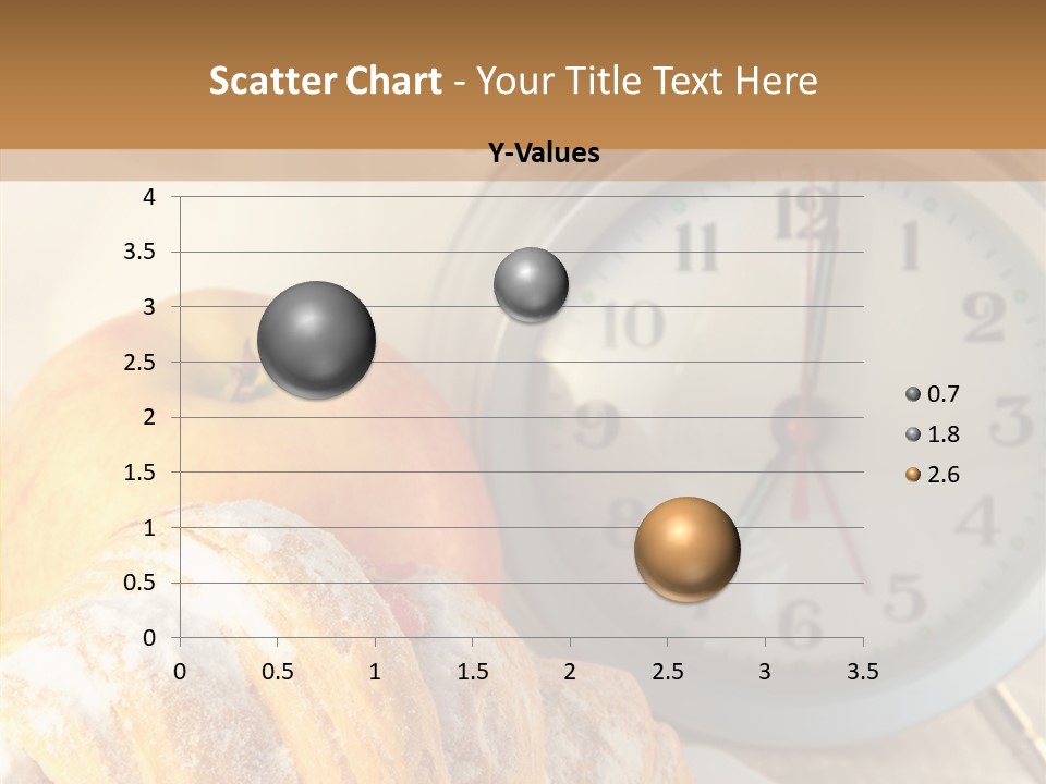 Nutrition Coffee Clock PowerPoint Template