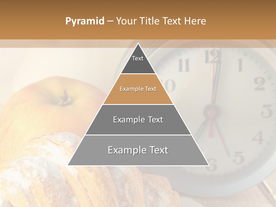 Nutrition Coffee Clock PowerPoint Template