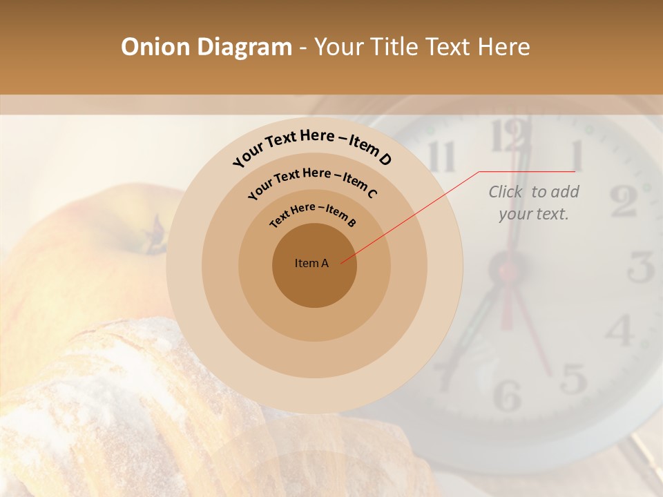 Nutrition Coffee Clock PowerPoint Template