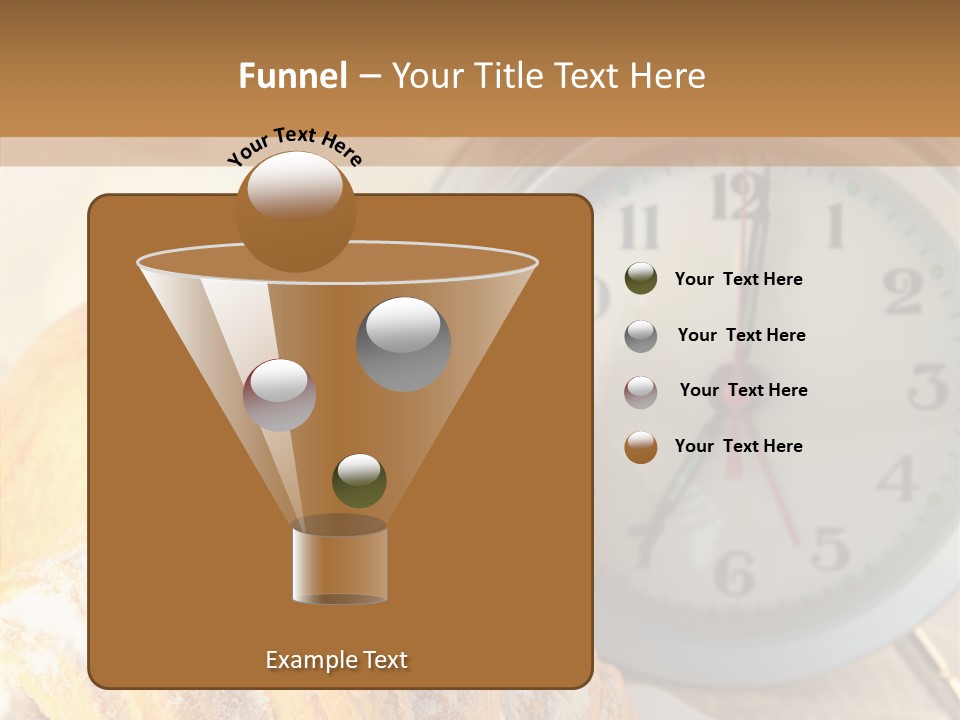 Nutrition Coffee Clock PowerPoint Template