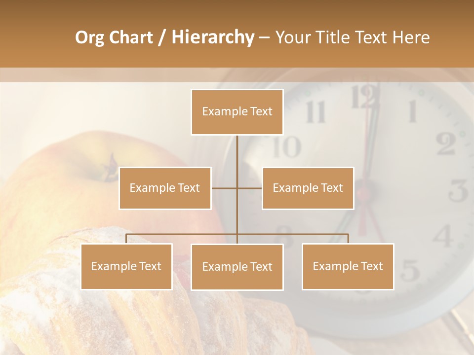Nutrition Coffee Clock PowerPoint Template