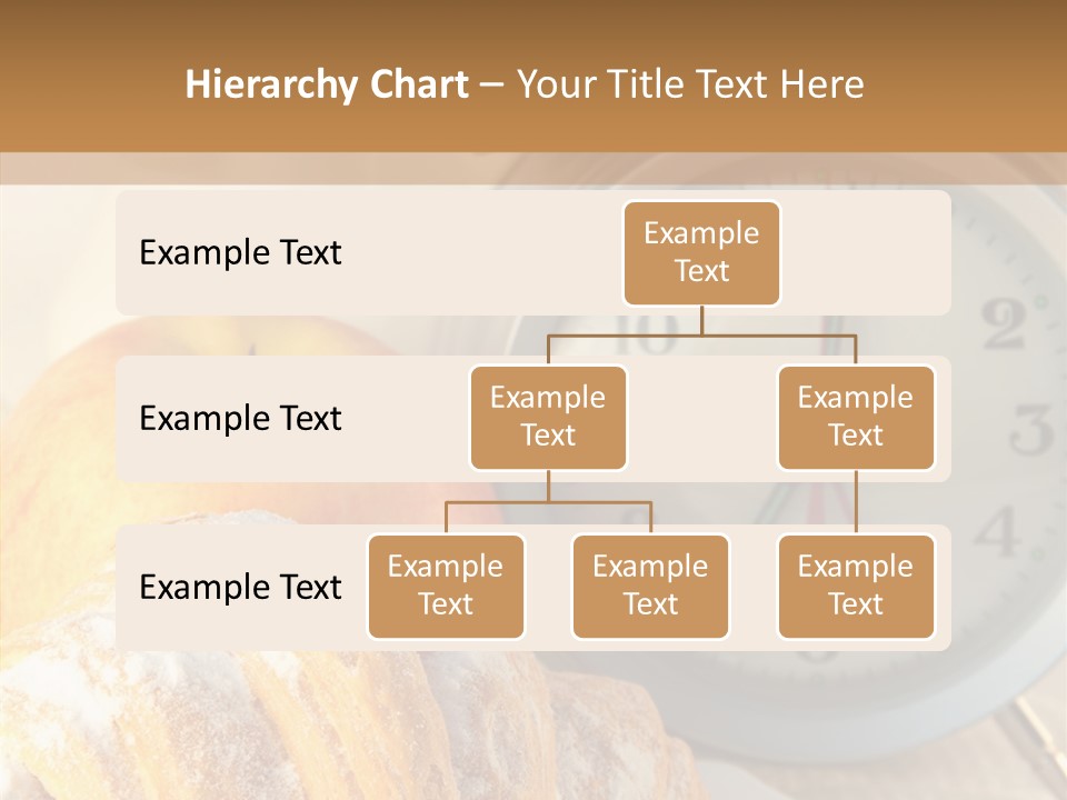 Nutrition Coffee Clock PowerPoint Template