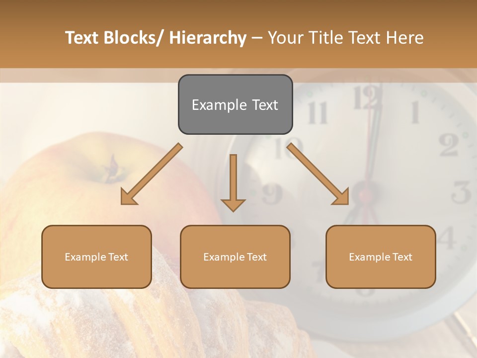 Nutrition Coffee Clock PowerPoint Template